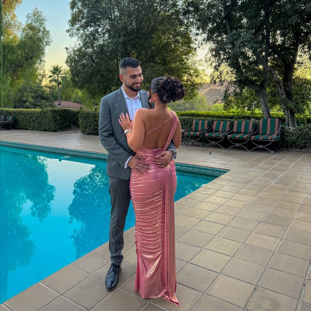 Retrofete Shannon Dress in Golden Peach